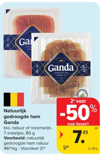 Promotie: Natuurlijk gedroogde ham