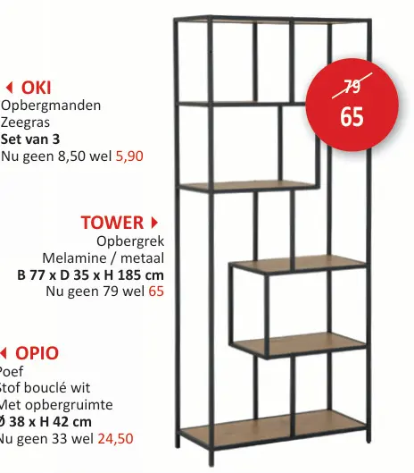 Promotie: Tower Opbergrek