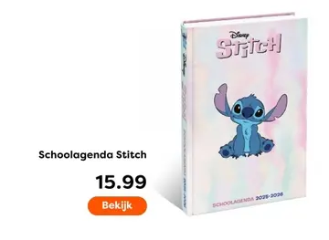 Aanbieding: Schoolagenda Stitch