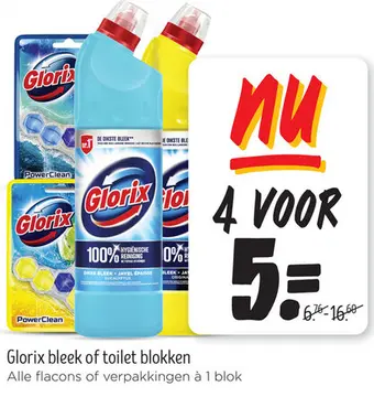 Aanbieding: Glorix bleek of toilet blokken