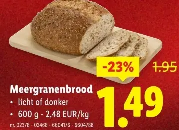 Promotie: Meergranenbrood