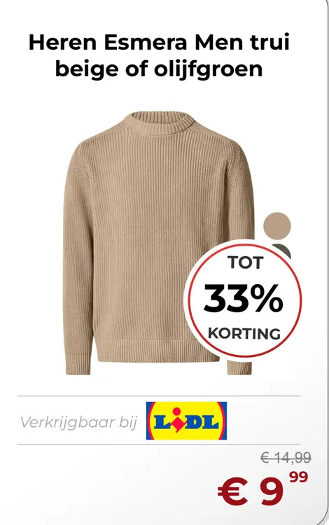 Aanbieding: Heren Esmera Men trui