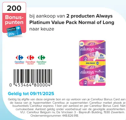 Aanbieding: Platinum Value Pack Normal of Long