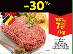 Offre: Haché porc et bœuf