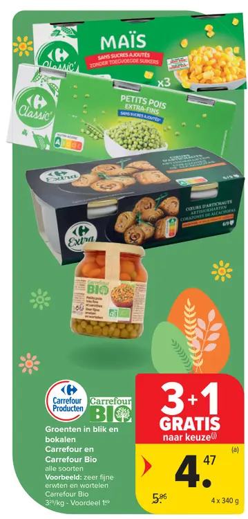 Promotie: Groenten in blik en bokalen