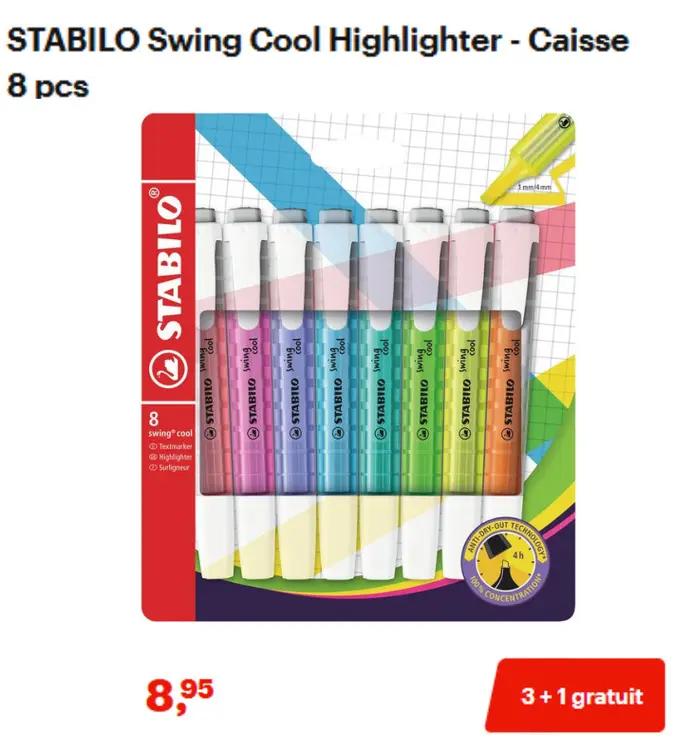 Offre: STABILO swing cool