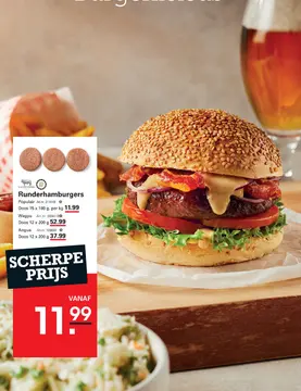Aanbieding: Runderhamburgers