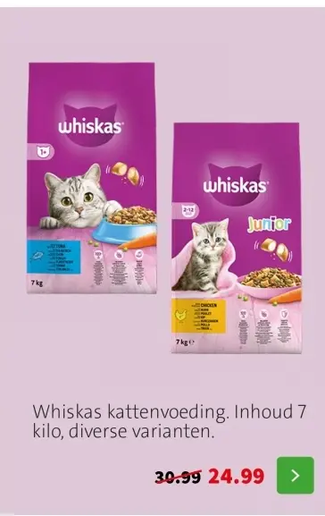 Aanbieding: Whiskas kattenvoeding