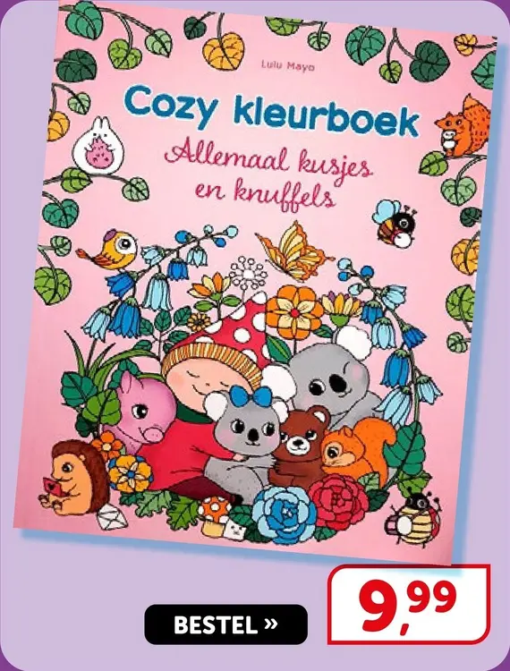 Aanbieding: Cozy kleurboek - Allemaal kusjes en knuffels