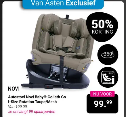 Aanbieding: Autostoel Novi Baby Goliath Go I-Size Rotatio