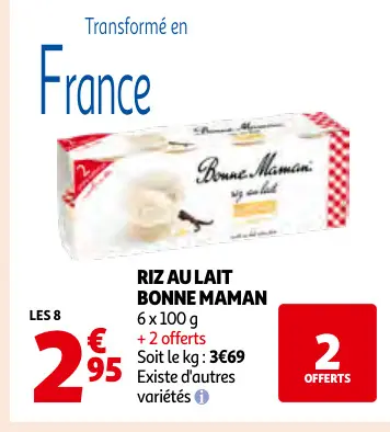 Promotie: Riz au lait