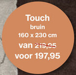 Aanbieding: Vloerkleed Touch brown