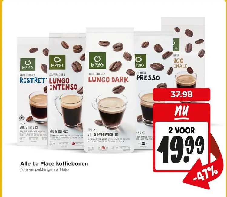 Aanbieding: Alle La Place koffiebonen