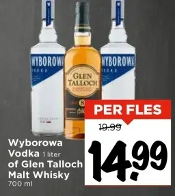 Aanbieding: Wyborowa Vodka of Glen Talloch Malt Whisky