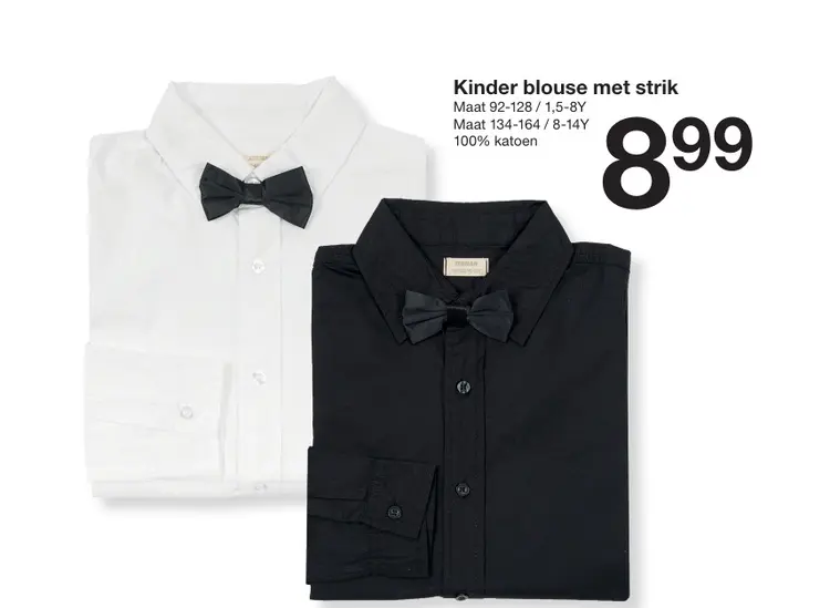 Aanbieding: Kinder blouse met strik