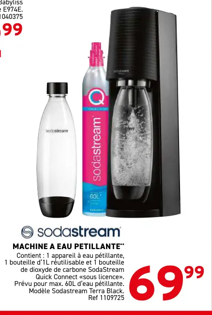 Offre: Machine a eau petillante