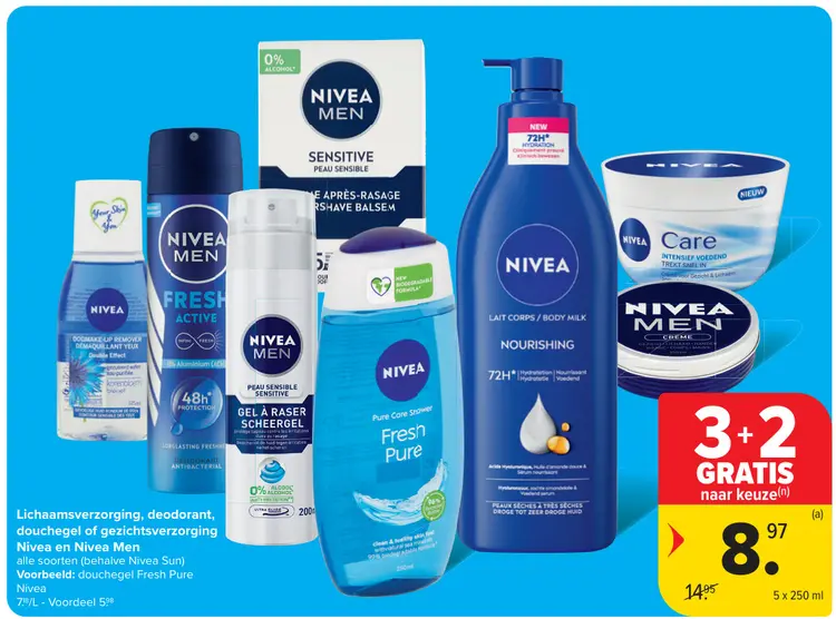Promotie: Lichaamsverzorging, deodorant, douchegel of gezichtsverzorging