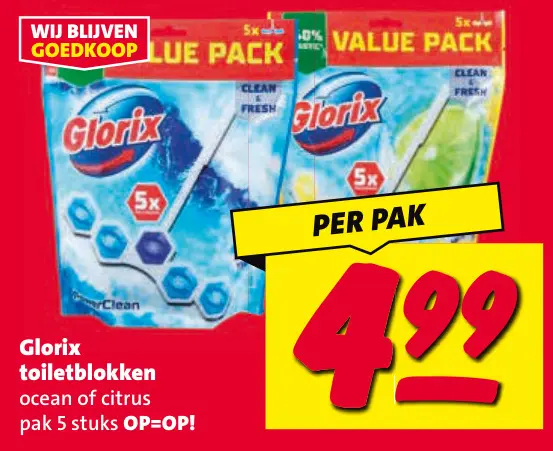 Aanbieding: Glorix toiletblokken