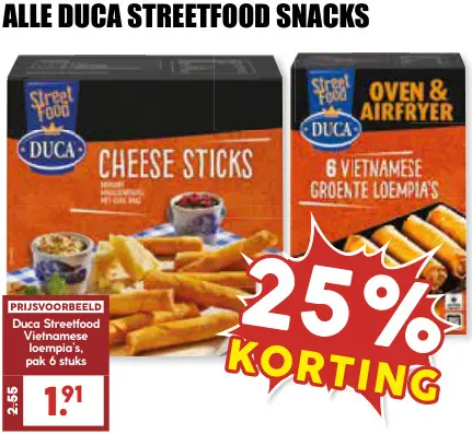 Aanbieding: Streetfood snacks