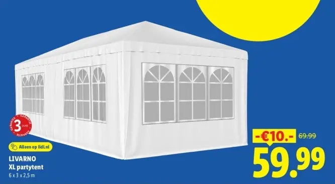 Aanbieding: XL partytent