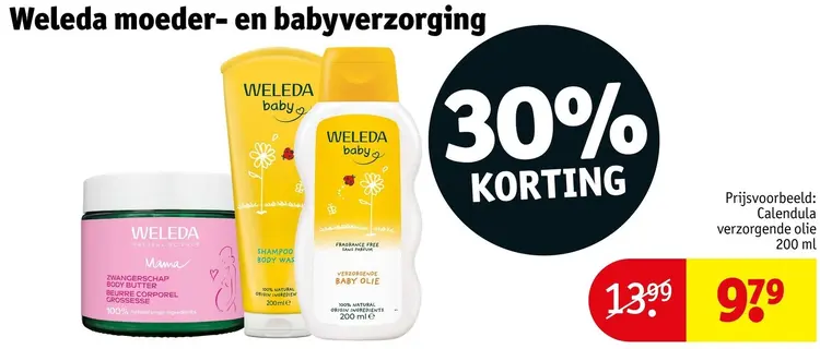 Aanbieding: Weleda moeder- en babyverzorging