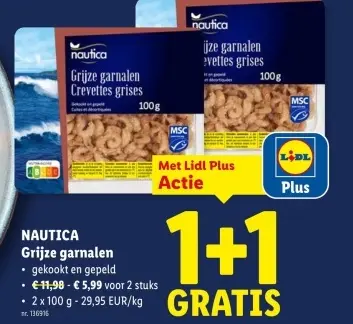 Promotie: Grijze garnalen