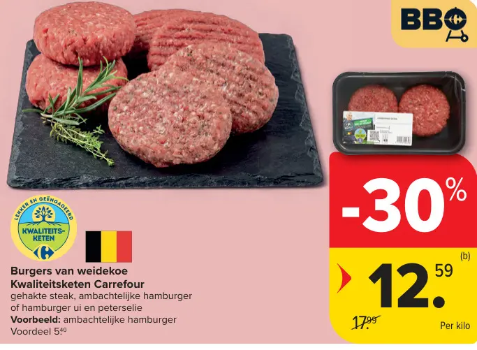 Promotie: Burgers van weidekoe