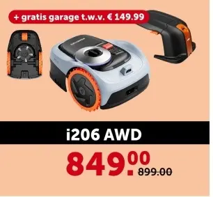 Promotie: Segway navimow robotgrasmaaier i206 AWD