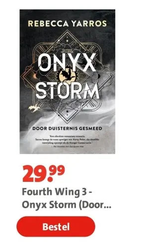 Aanbieding: Fourth Wing 3 - Onyx Storm