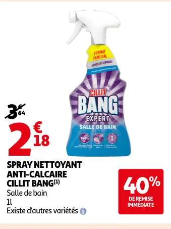 Promotie: Spray nettoyant anti-calcaire