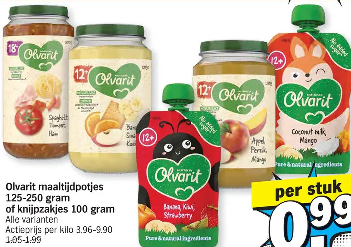 Promotie: Maaltijdpotjes of knijpzakjes