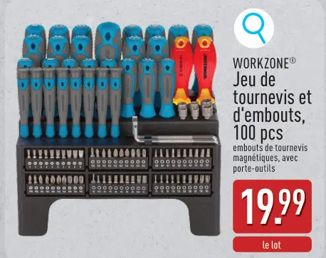 Offre: Jeu de tournevis et d'embouts