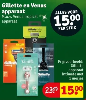 Aanbieding: Gillette en Venus apparaat