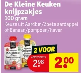 Aanbieding: De Kleine Keuken knijpzakjes