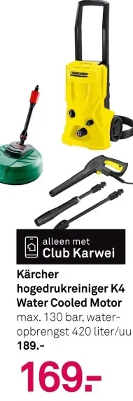 Aanbieding: hogedrukreiniger K4 Water Cooled Motor
