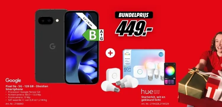 Promotie: Pixel 9a - 5G - 128 GB - Obsidian Smartphone