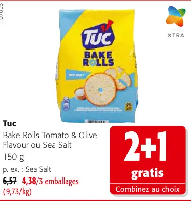 Offre: Bake Rolls Tomato & Olive Flavour ou Sea Salt