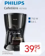 Offre: Cafetière HD7432