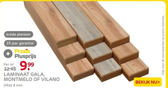 Aanbieding: Laminaat gala, montmelo of vilano