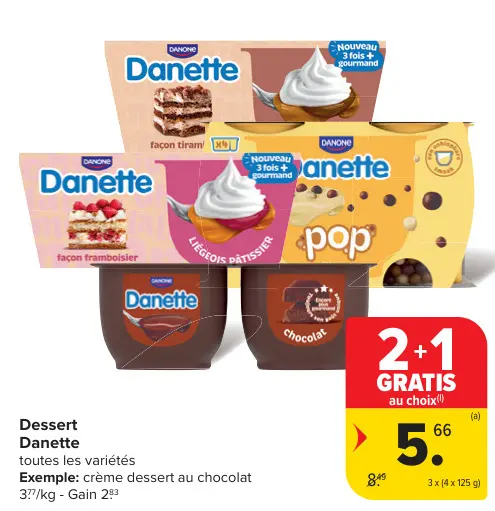 Offre: Danette