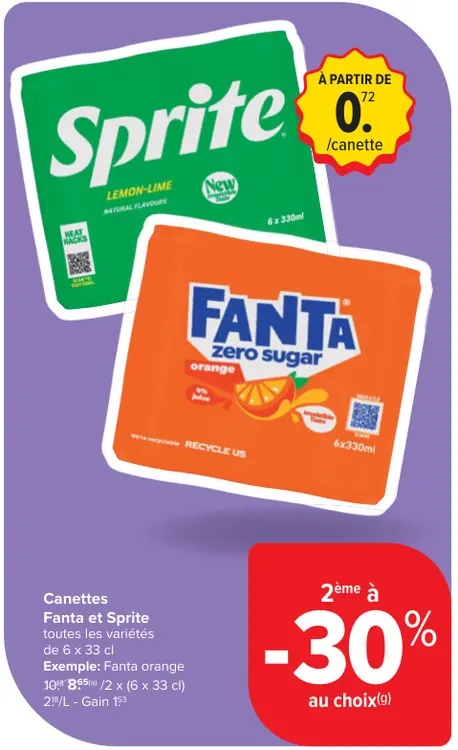 Offre: Canettes