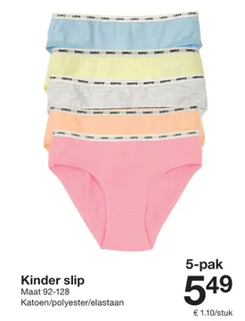 Aanbieding: Kinder slip