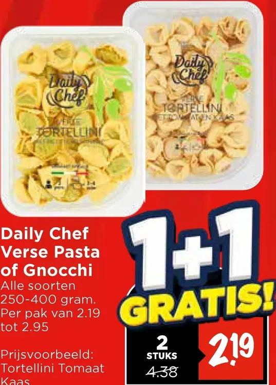 Aanbieding: Verse Pasta of Gnocchi