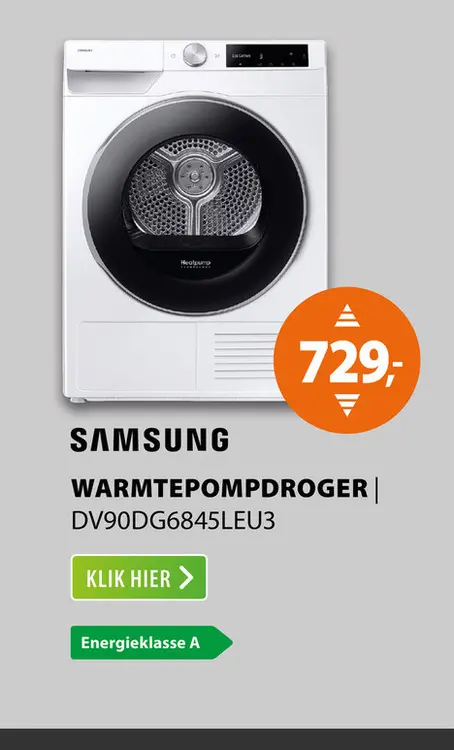 Aanbieding: Samsung DV90DG6845LEU3