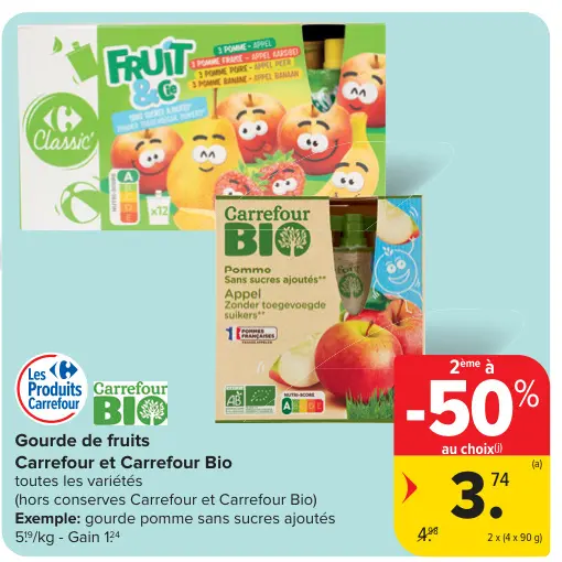 Offre: Gourde de fruits