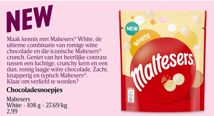 Promotie: Maltesers White