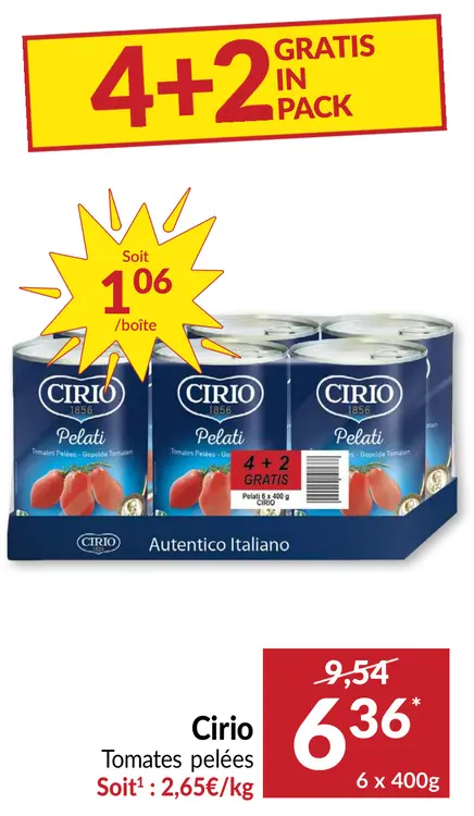 Offre: Tomates pelées
