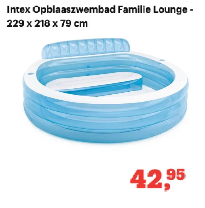 Promotie: Opblaaszwembad Familie Lounge