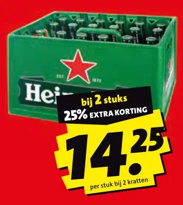 Aanbieding: Heineken krat