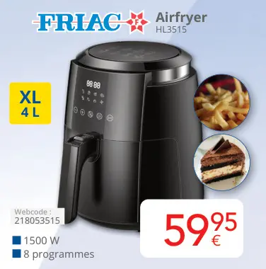 Offre: Airfryer